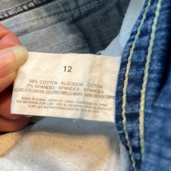 Jeanstar Distressed Crop Jeans size 12 - Picture 5 of 5